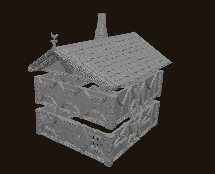 Medieval house 1 FREE — modelo 3D