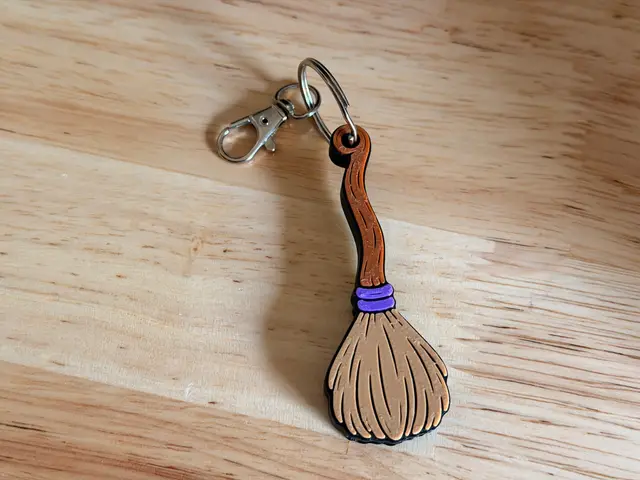 Hexie Broom – Can Opener Keychain — modelo 3D