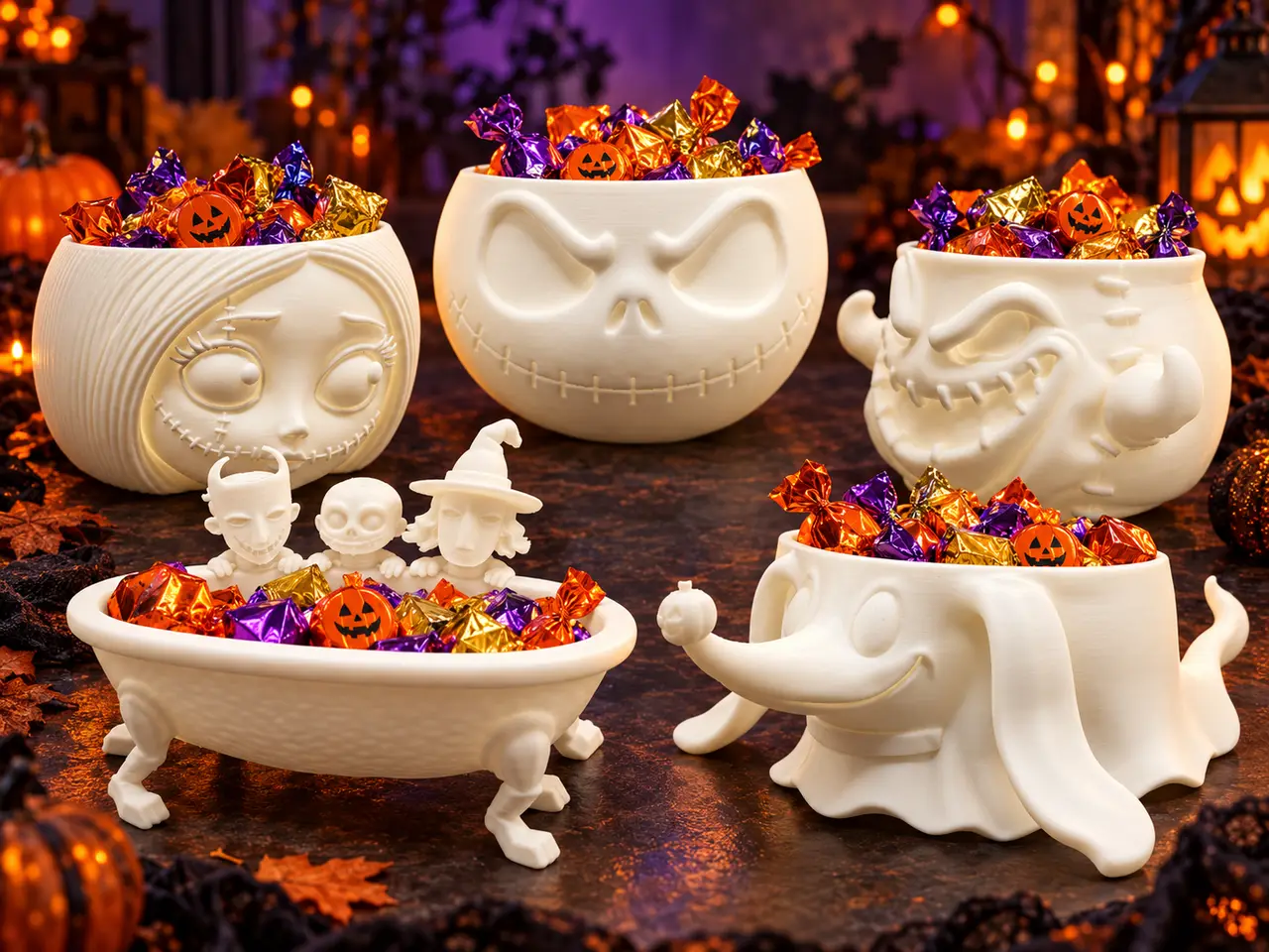 Nightmare Before Christmas – Halloween Candy Bowls — modelo 3D