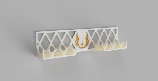 Jedi Lightsaber Wall mount — modelo 3D
