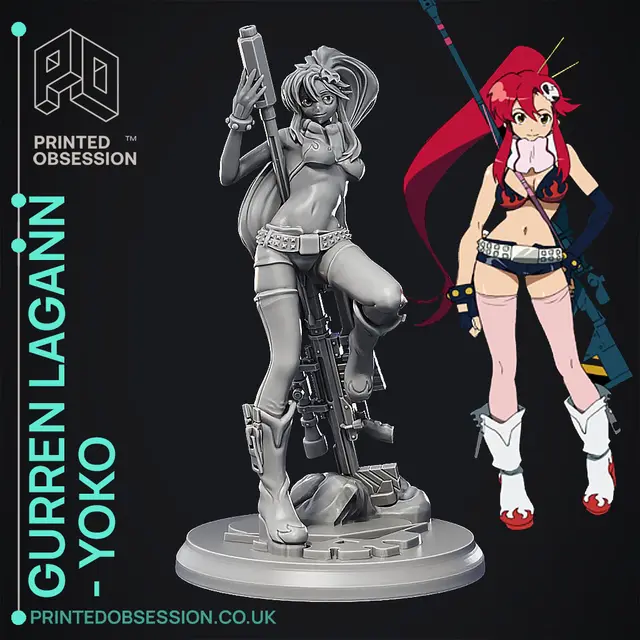 Gurren Lagann - Yoko Littner - 25 cm — modelo 3D