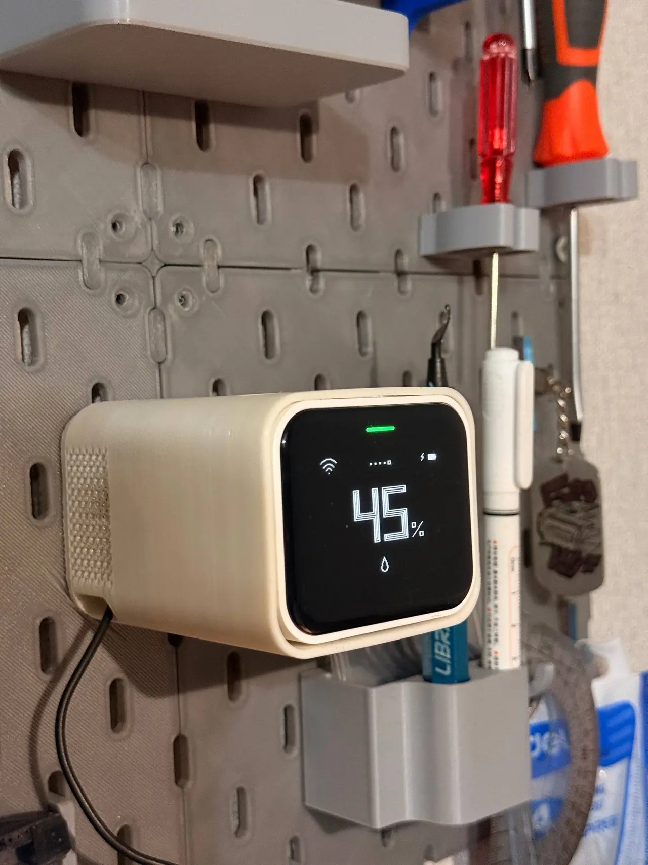 Qingping Air Monitor Lite Holder for IKEA SKÅDIS / Skadis — modelo 3D