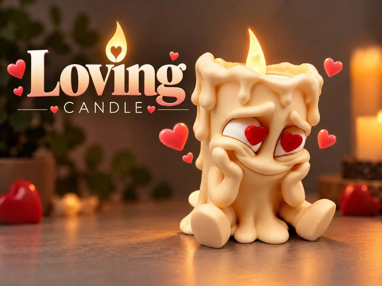 Loving Candle — modelo 3D