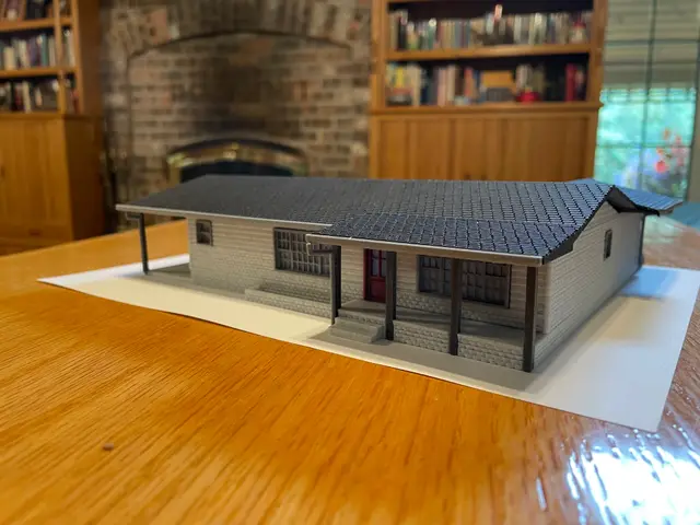 HO Scale The Campbell House — modelo 3D