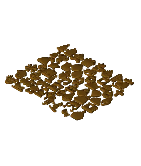 50+ Christmas Tree Ornaments ALL.3mf — modelo 3D