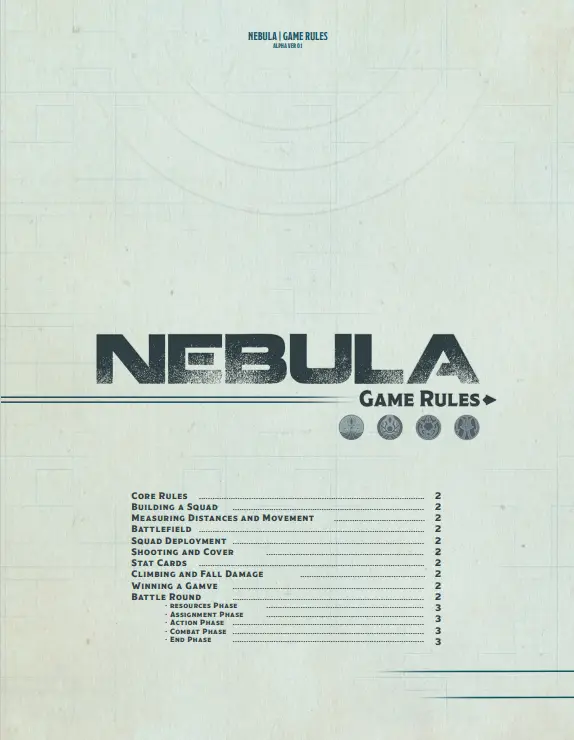 Nebula Game Rules — modelo 3D