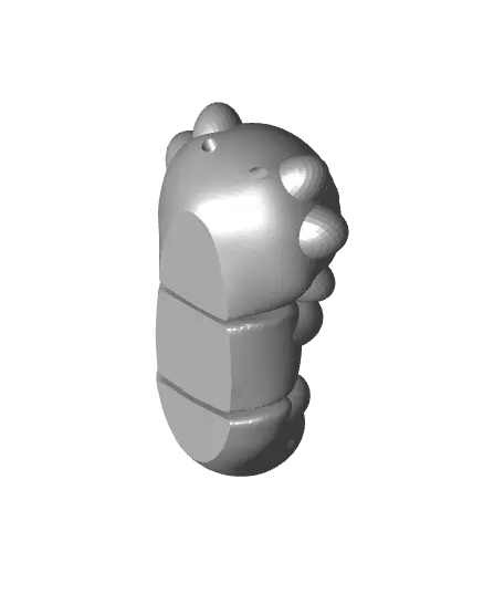 Flexi Axolotl and the Valentine’s Heart Keychain — modelo 3D