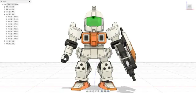 Squad 08 Gundam 6cm Jim movable up to STL — modelo 3D