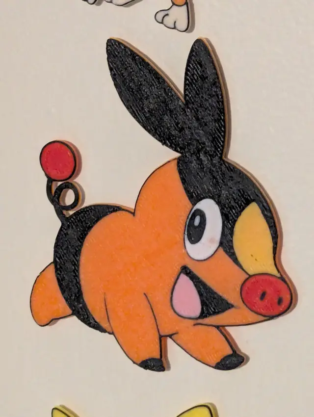 Tepig (Pokemon #0498) 3MF Magnet — modelo 3D