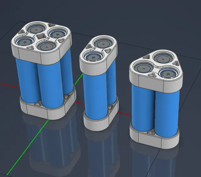2S 3S 4S 18650 Cage — modelo 3D