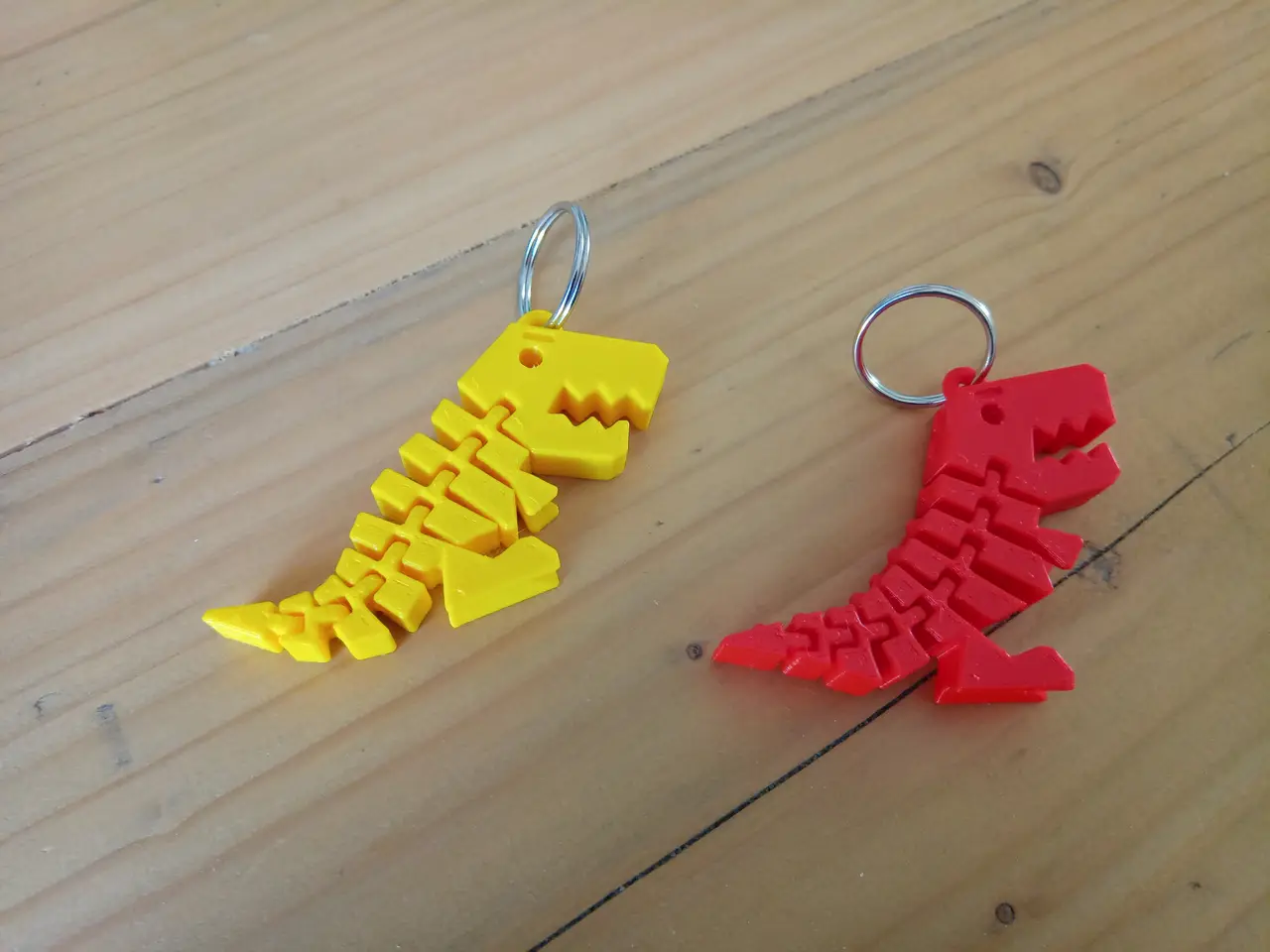 Flexi Rex keychain — modelo 3D