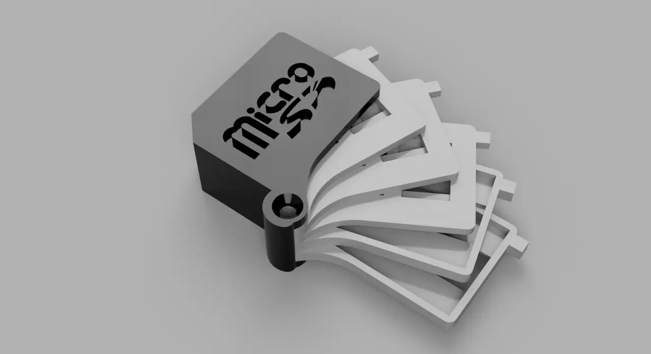 Boite Micro SD — modelo 3D