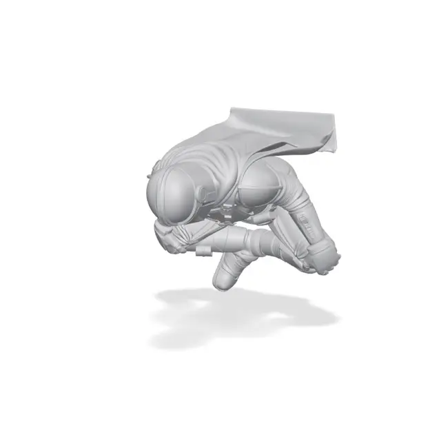 Meditating Mandalorian Figurine Star Wars — modelo 3D