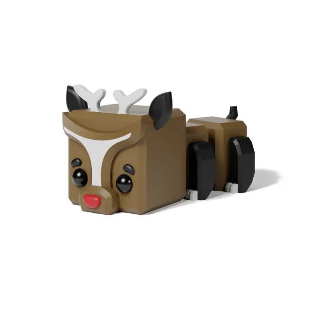 Cute, Flexi Reindeer — modelo 3D