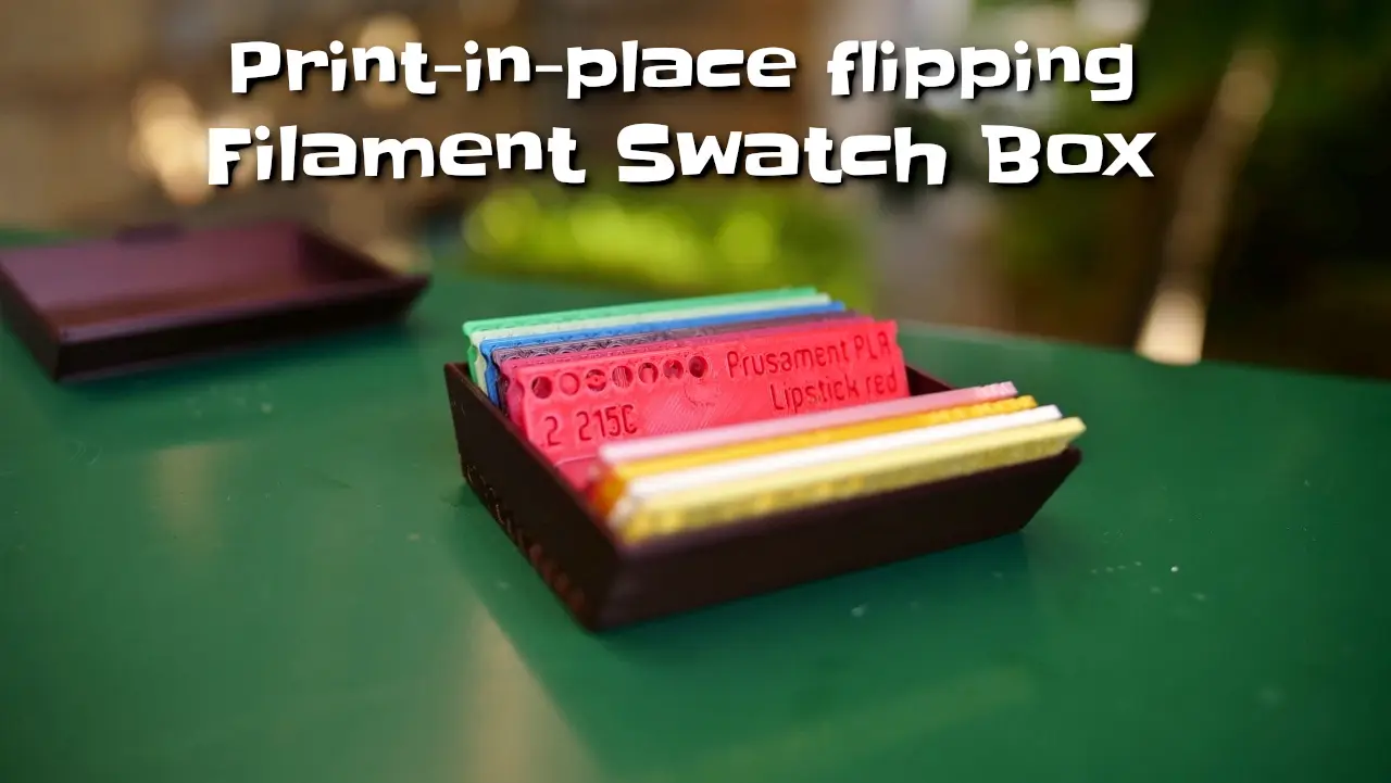 Filament Swatch box with hinged standard swatches — modelo 3D