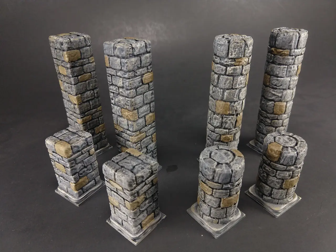 OpenForge 2.0 Dungeon Stone Full Pillars — modelo 3D