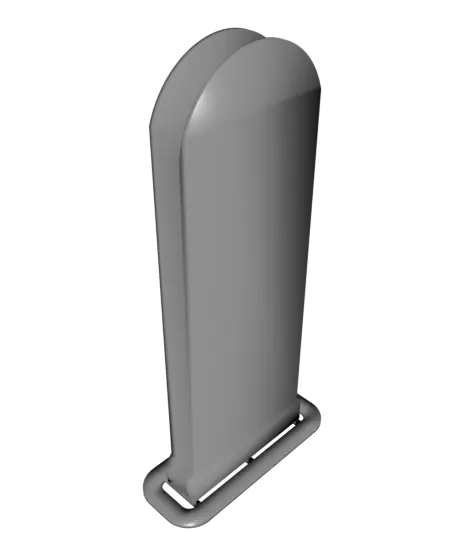 1 LU Bin Fit - Bin-To-Bin Clicking Lite Rail - (1.5 MU Rail) — modelo 3D