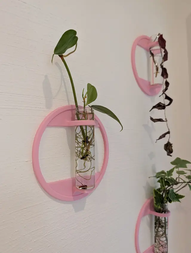 Plant Propagation Wall Mount for Test Tubes — modelo 3D