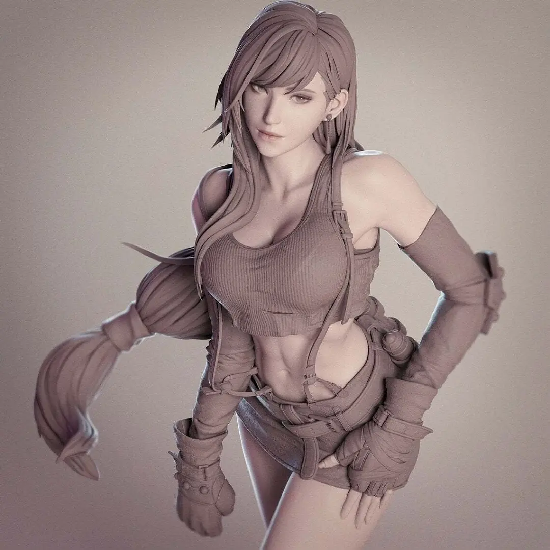 Tifa Final Fantasy statue 3D model Ready to print 3D print model 3D print model — modelo 3D