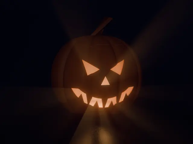 Halloween pumpkin lamp — modelo 3D