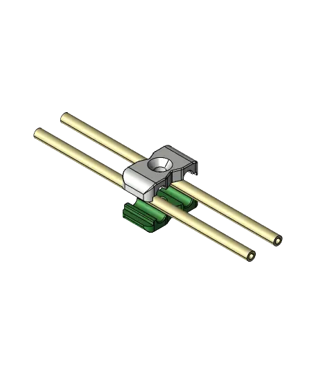 Double Brake Tubing Clamp - .1875" Dual Brake Line Clamps — modelo 3D