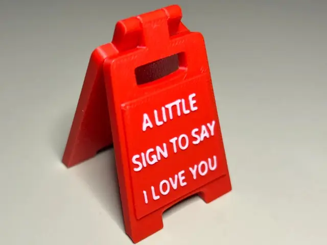 I Love You Miniature Sign — modelo 3D