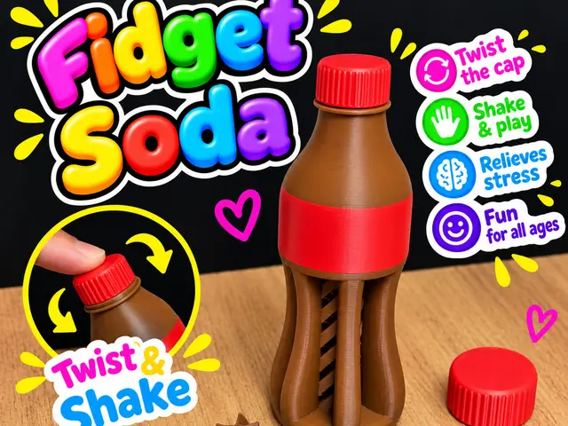 Fidget Soda Bottle — modelo 3D