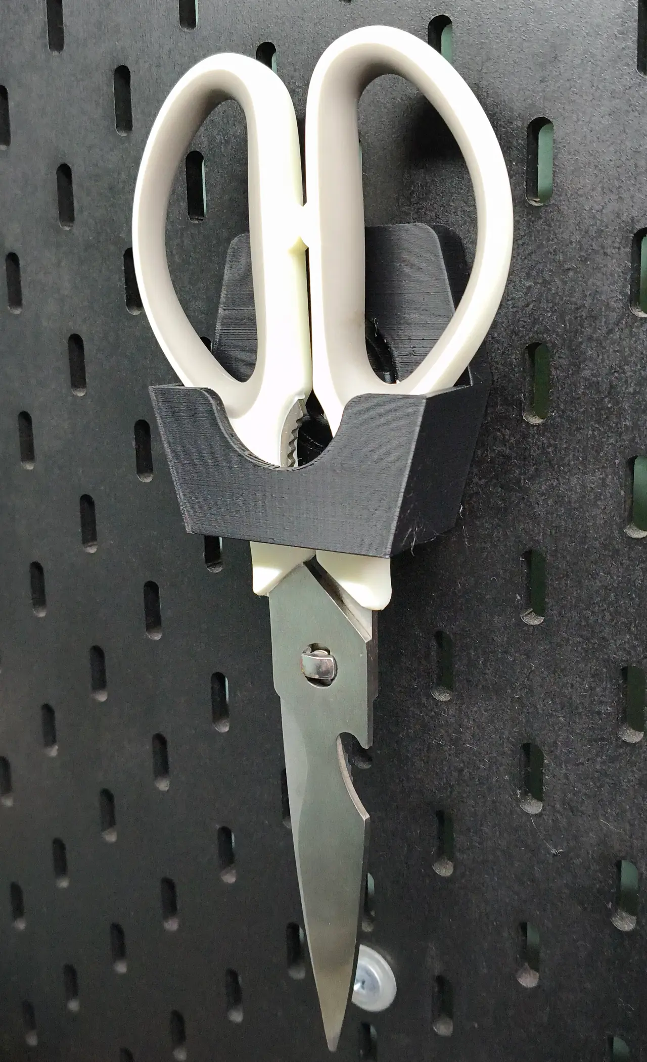 T-Clip Scissors and Pliers Holder for IKEA SKÅDIS — modelo 3D