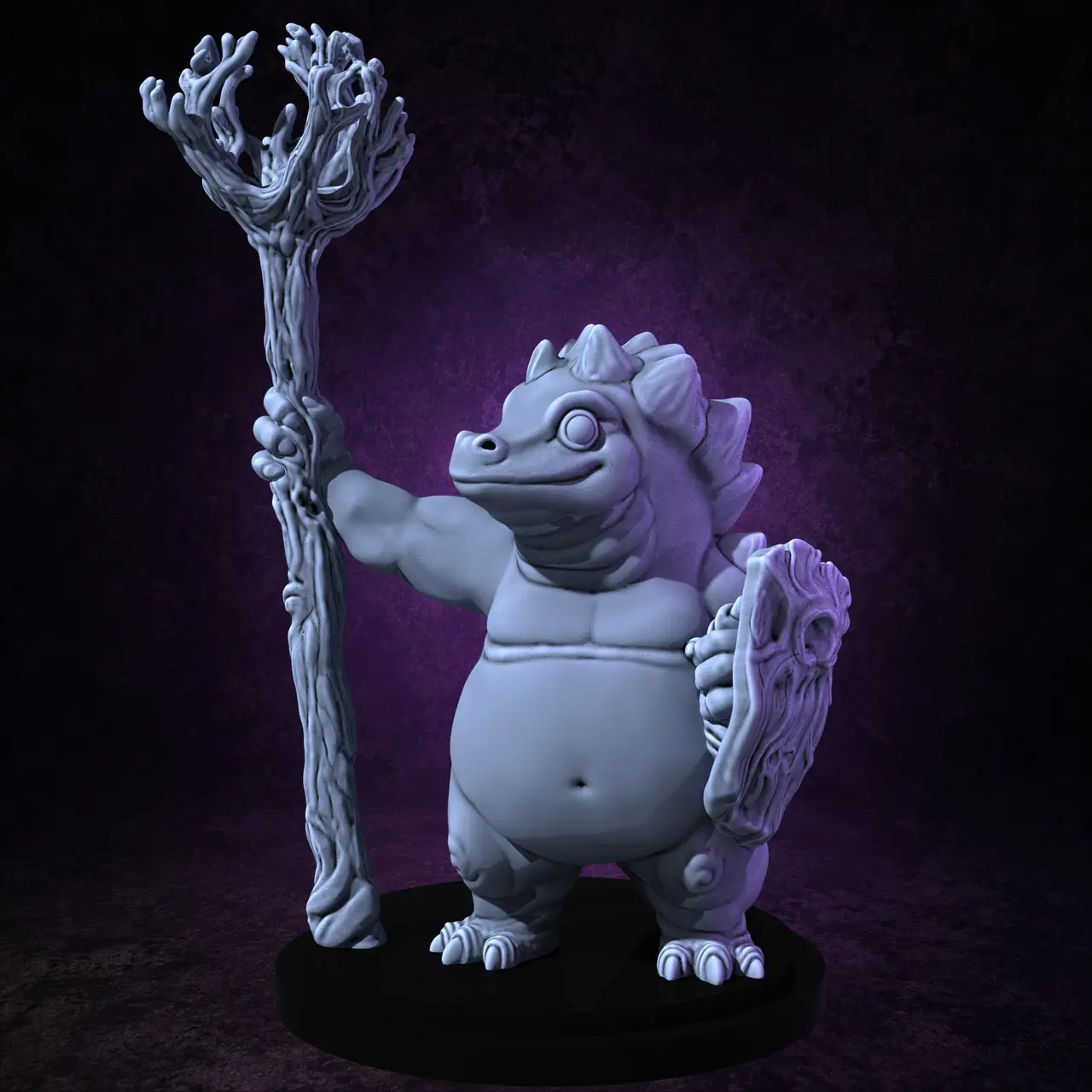 Lizardfolk Druid (supportless) — modelo 3D
