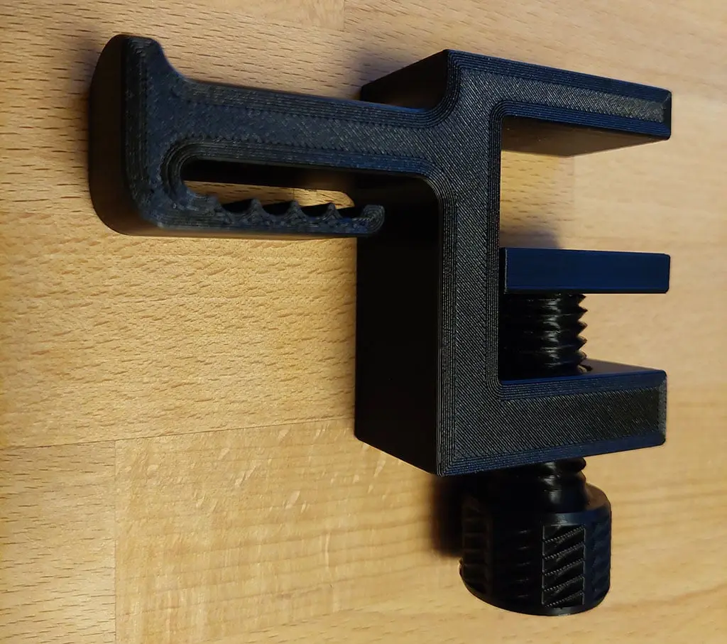 Desk Mount Headphone Hanger / Clamp — modelo 3D