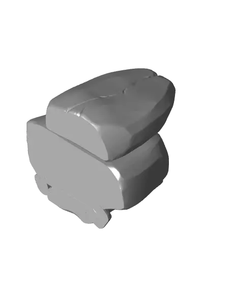 Stacked Rock Controller Stand — modelo 3D