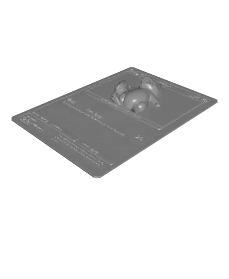 Oversized Charmander Pokemon Card - Hueforge Hybrid — modelo 3D