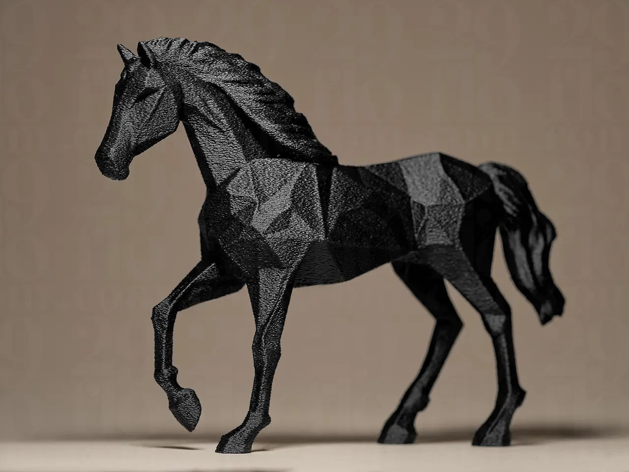 Geometric HORSE Figurine — modelo 3D