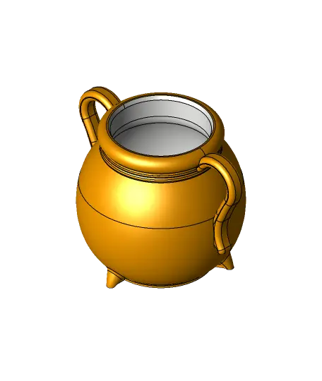 Candy Cauldron - Halloween Candy Bucket & Pen Jar — modelo 3D