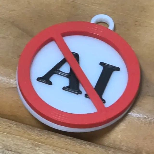 AI SLOP keychain (multi-color) — modelo 3D