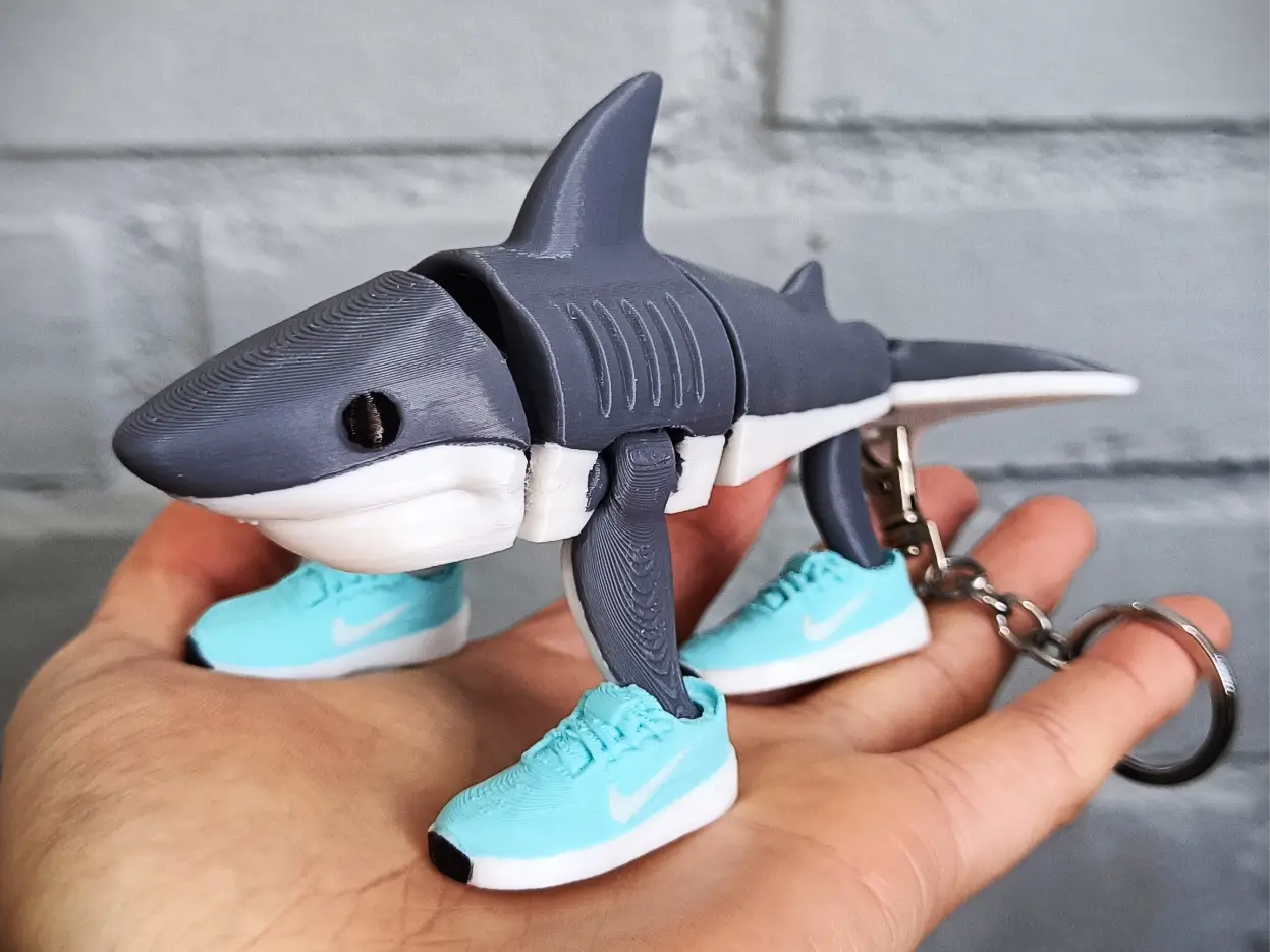 Tralalero tralala articulated toy — modelo 3D