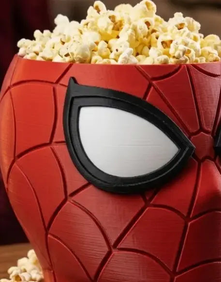 spiderman popcorn bucket — modelo 3D