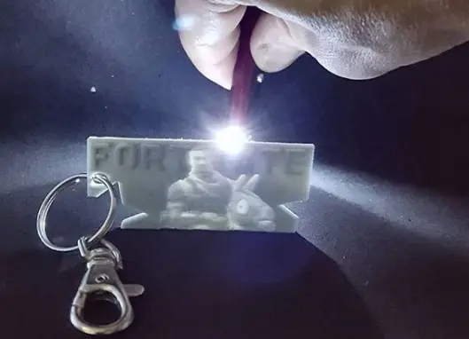 fortnite lithophane llama keychain — modelo 3D