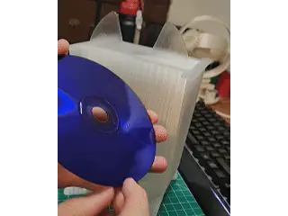 20 Discs Scrolling Y2K Desktop CD/DVD Media Library — modelo 3D
