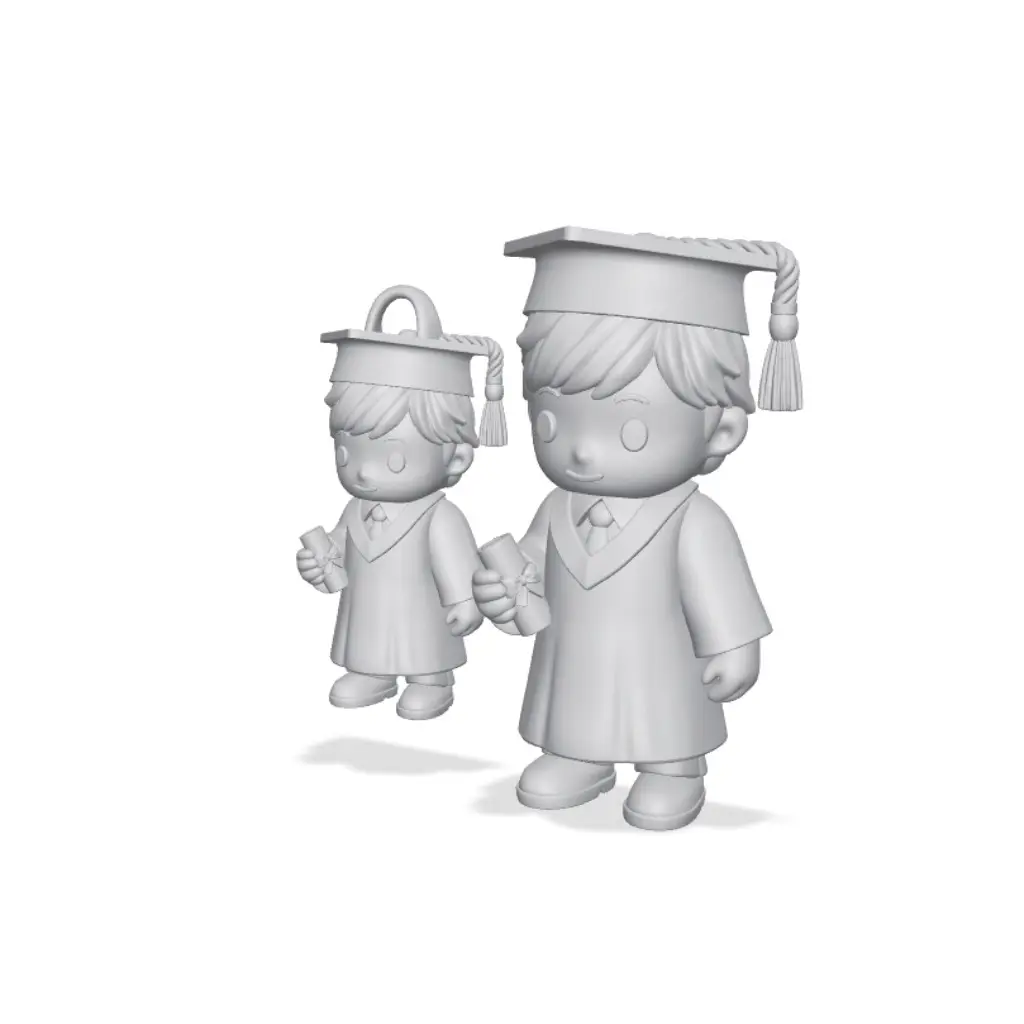 AmazeMakerZ_GraduateMale_Flexi+Keychain.3mf — modelo 3D