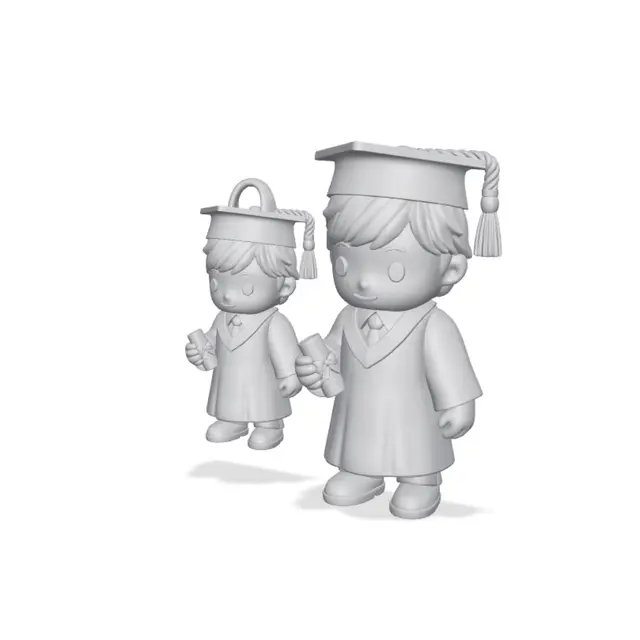 AmazeMakerZ_GraduateMale_Flexi+Keychain.3mf — modelo 3D