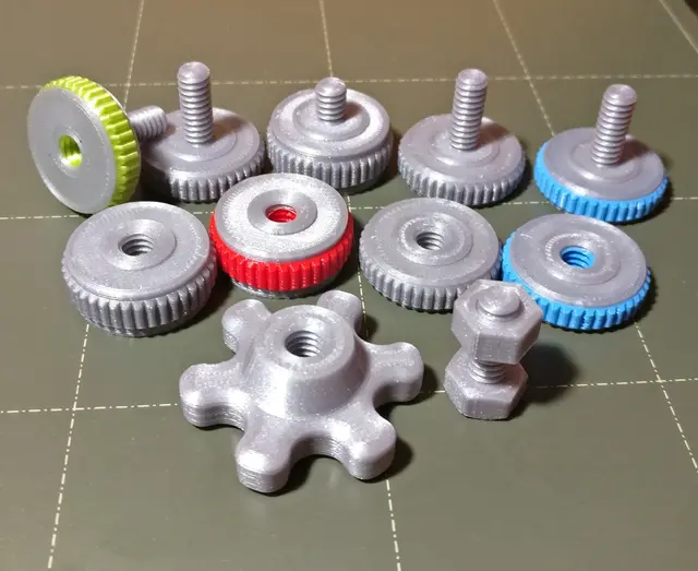 1/4 inch nuts and bolts for camera and tripod — modelo 3D