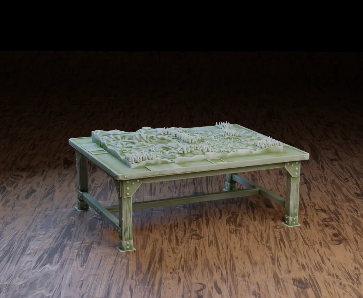 Terrain Macquette : Little Green Army Men — modelo 3D