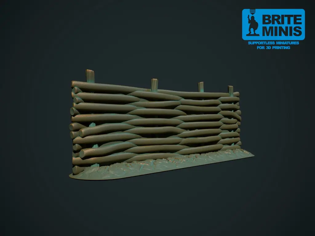 Wicker fence (Supportless, FDM friendly) — modelo 3D