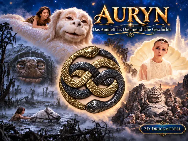 AURYN | The NeverEnding Story Amulet | 3D Printable Model — modelo 3D