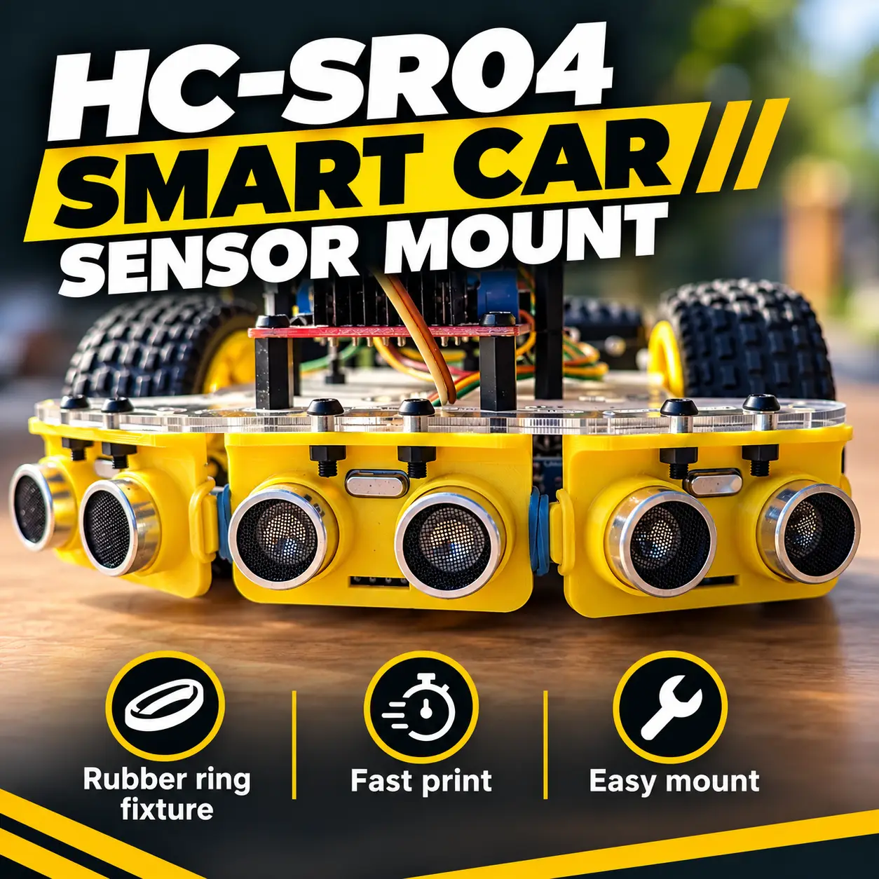 HC-SR04 holder — modelo 3D