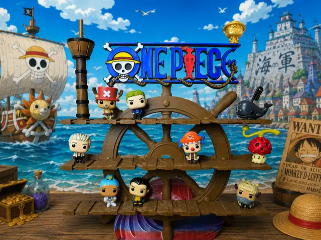 One Piece Kinder Joy Collection Display Stand — modelo 3D
