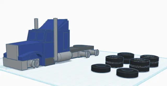 Peterbilt 377 — modelo 3D