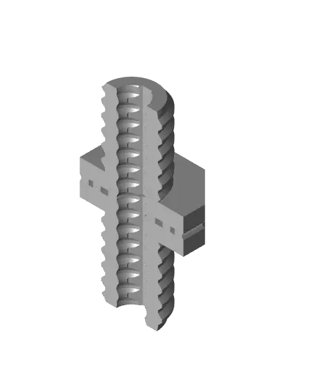 18 mm Mid Thread, Flat Head, Small Thread Hole, Folded-Bolt — modelo 3D