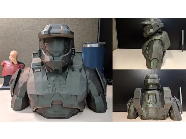 Halo Master Chief Bust — modelo 3D